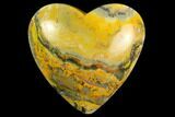 Polished Bumblebee Jasper Heart - Indonesia #121200-1